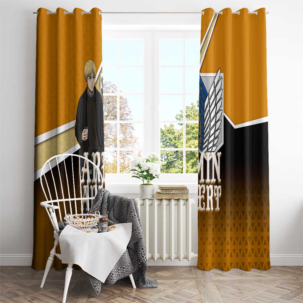 Armin Arlert Attack on Titan Window Curtain Anime Casual Coffeehouse Style