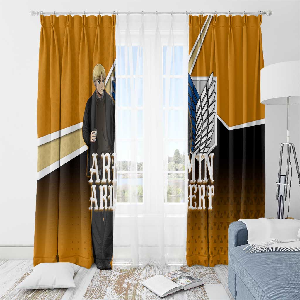 Armin Arlert Attack on Titan Window Curtain Anime Casual Coffeehouse Style