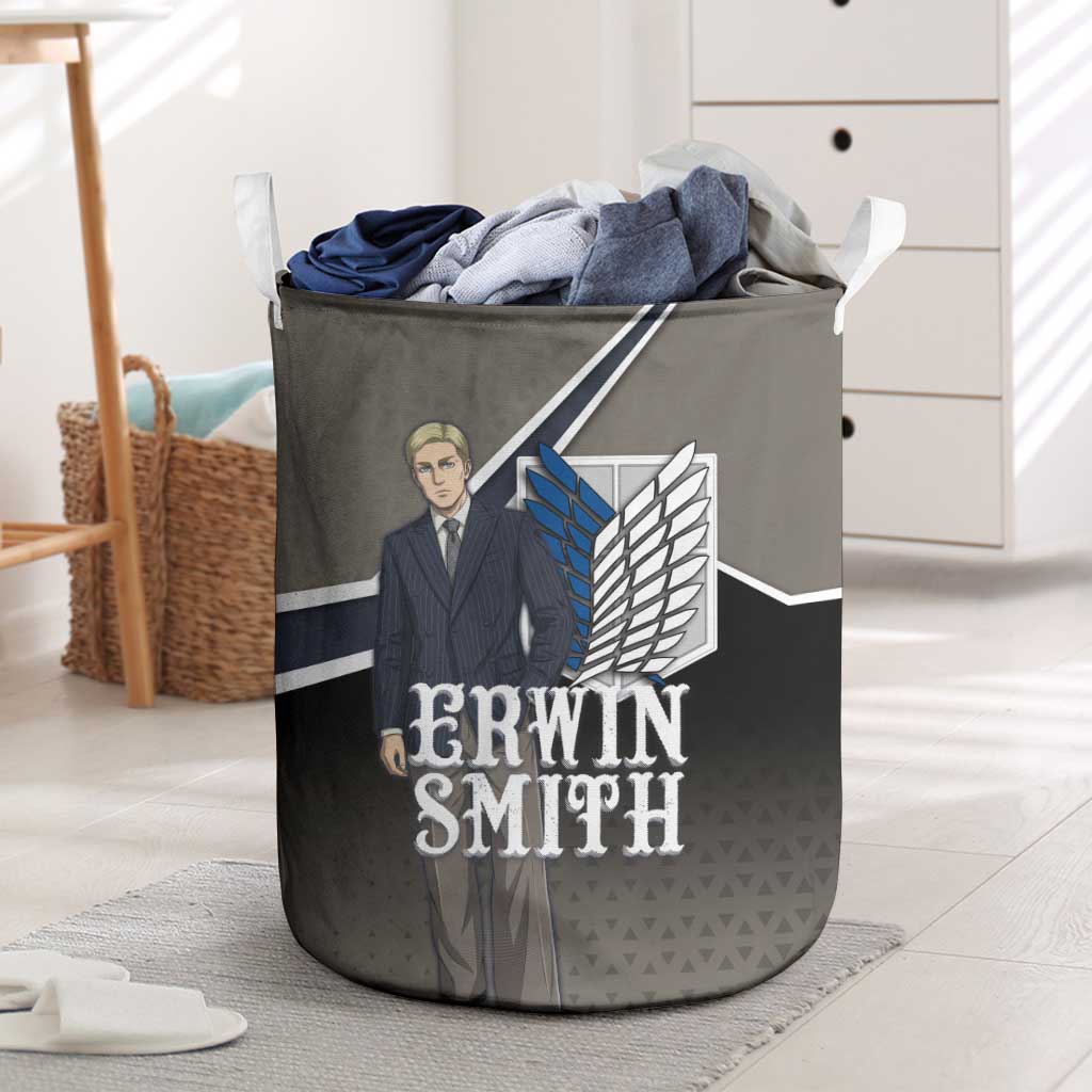 Erwin Smith Attack on Titan Laundry Basket Anime Executive Suit Aesthetic