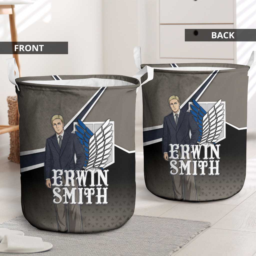 Erwin Smith Attack on Titan Laundry Basket Anime Executive Suit Aesthetic