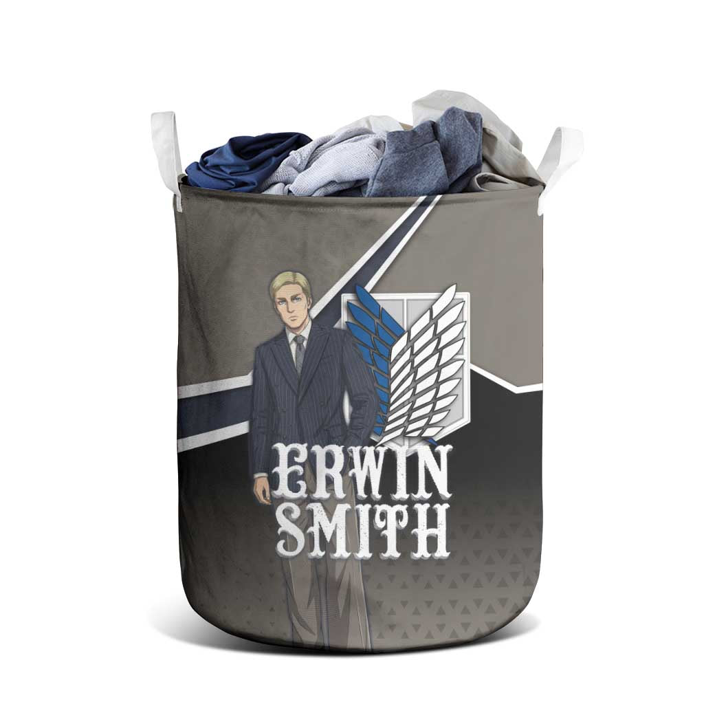 Erwin Smith Attack on Titan Laundry Basket Anime Executive Suit Aesthetic