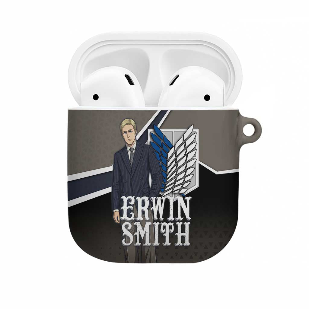 Erwin Smith Attack on Titan AirPods Case Anime Executive Suit Aesthetic