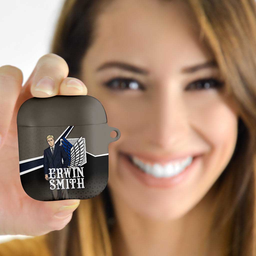 Erwin Smith Attack on Titan AirPods Case Anime Executive Suit Aesthetic