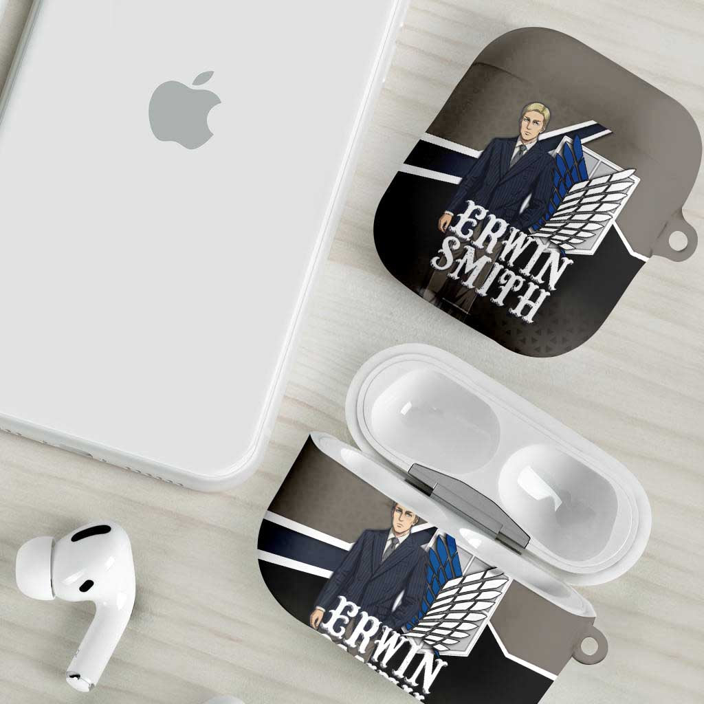 Erwin Smith Attack on Titan AirPods Case Anime Executive Suit Aesthetic