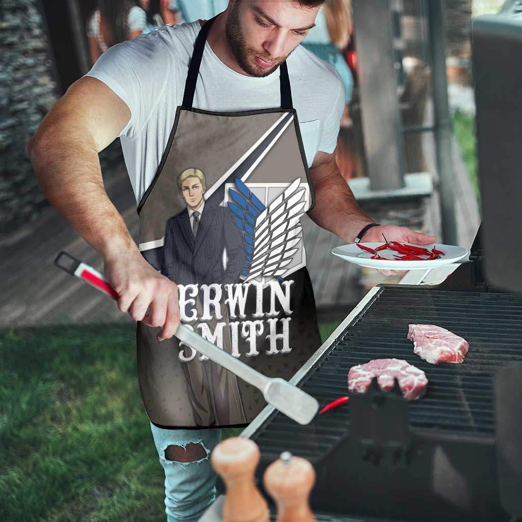 Erwin Smith Attack on Titan Apron Anime Executive Suit Aesthetic