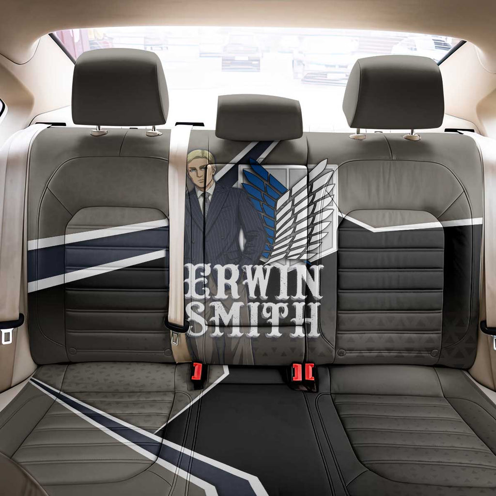 Erwin Smith Attack on Titan Back Car Seat Cover Anime Executive Suit Aesthetic