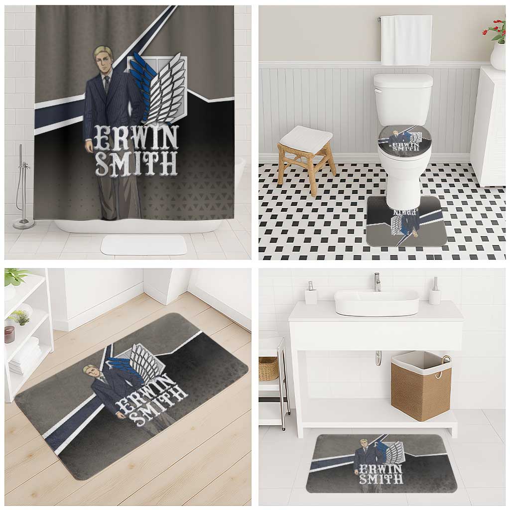 Erwin Smith Attack on Titan Bathroom Set Anime Executive Suit Aesthetic