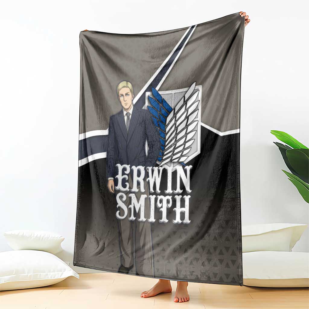Erwin Smith Attack on Titan Blanket Anime Executive Suit Aesthetic