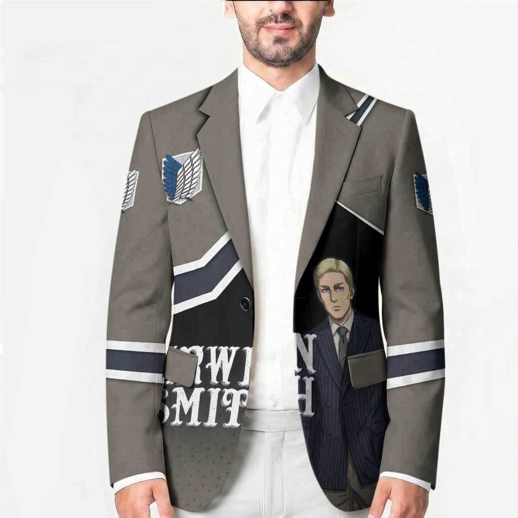 Erwin Smith Attack on Titan Blazer Anime Executive Suit Aesthetic