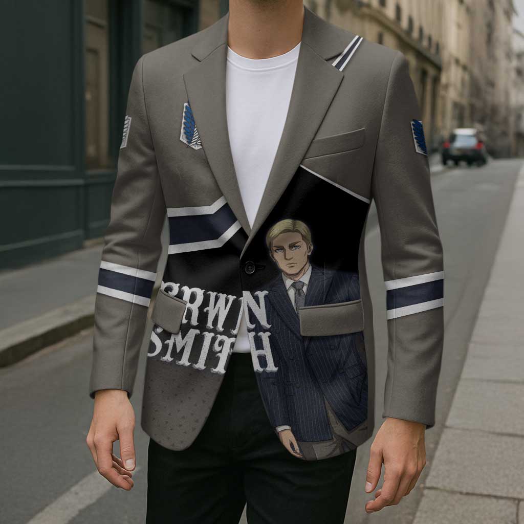 Erwin Smith Attack on Titan Blazer Anime Executive Suit Aesthetic