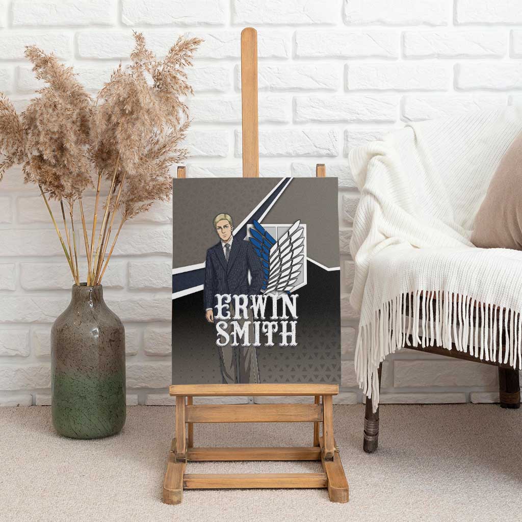 Erwin Smith Attack on Titan Canvas Wall Art Anime Executive Suit Aesthetic