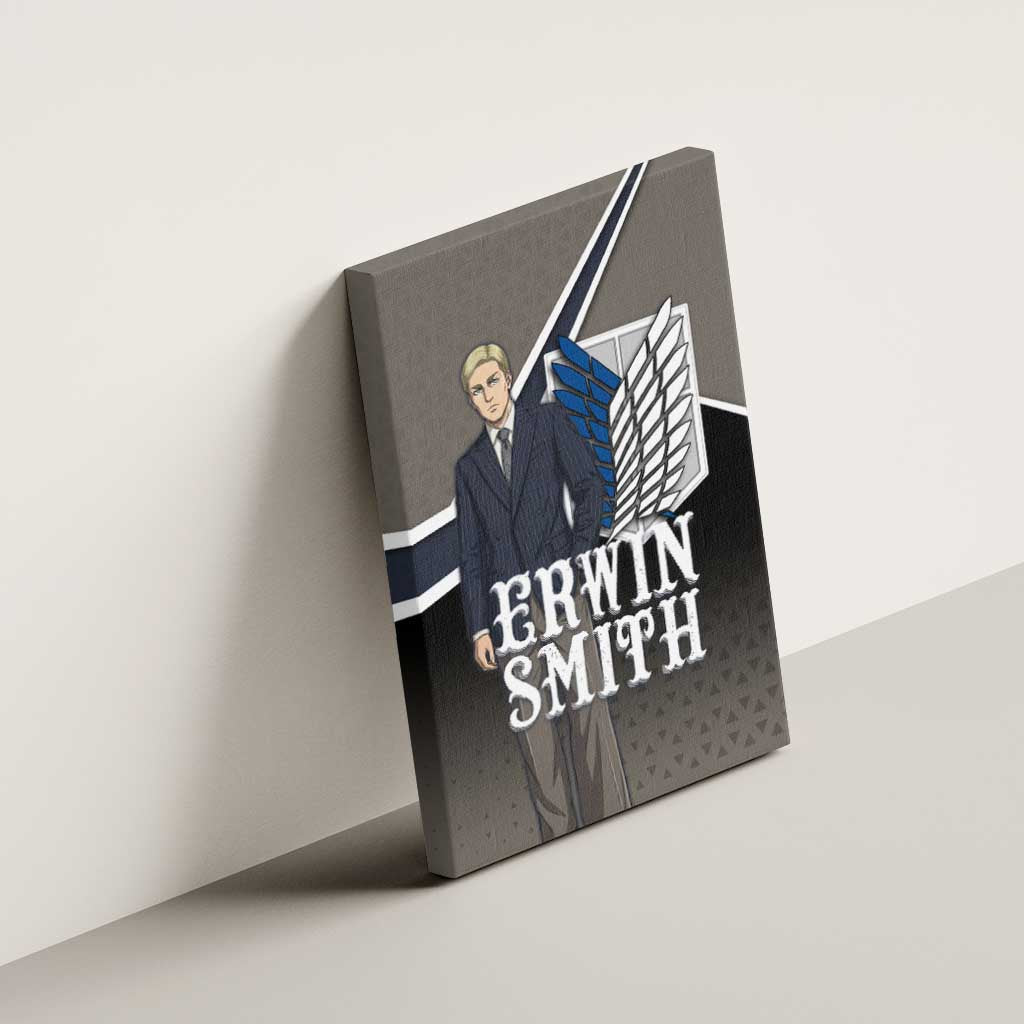 Erwin Smith Attack on Titan Canvas Wall Art Anime Executive Suit Aesthetic