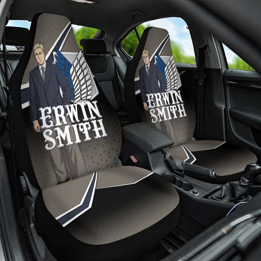 Erwin Smith Attack on Titan Car Seat Cover Anime Executive Suit Aesthetic