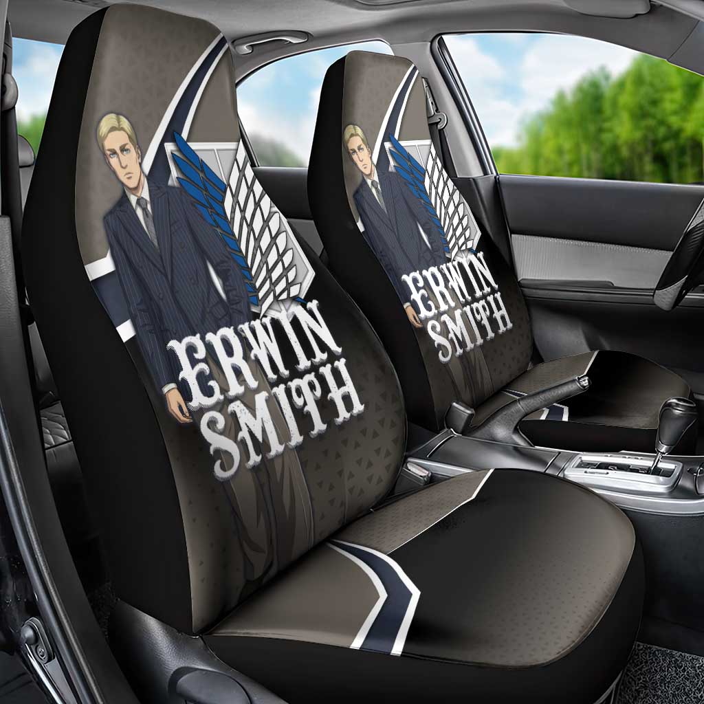 Erwin Smith Attack on Titan Car Seat Cover Anime Executive Suit Aesthetic