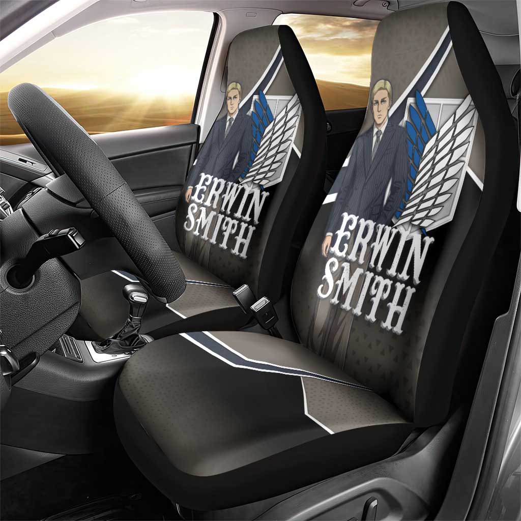 Erwin Smith Attack on Titan Car Seat Cover Anime Executive Suit Aesthetic