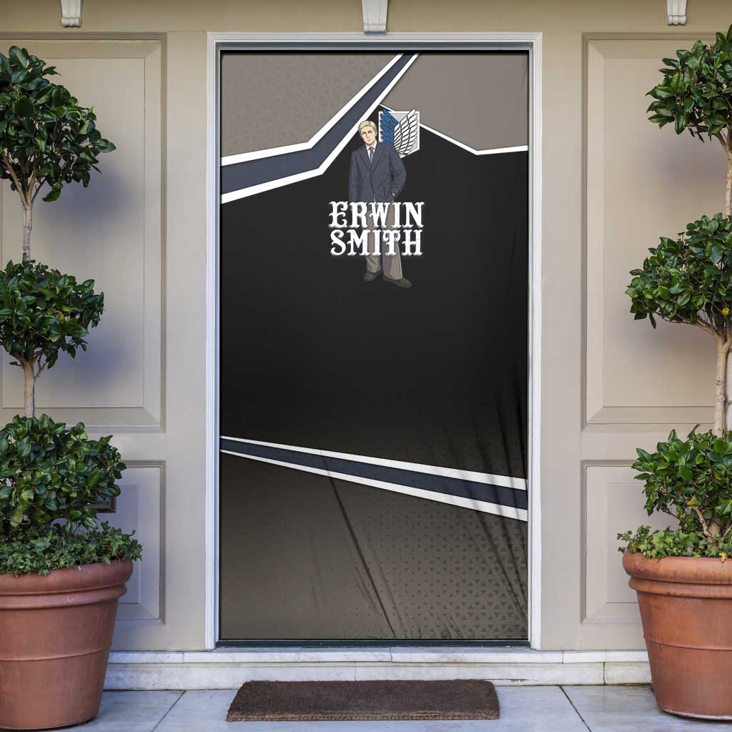 Erwin Smith Attack on Titan Door Cover Anime Executive Suit Aesthetic