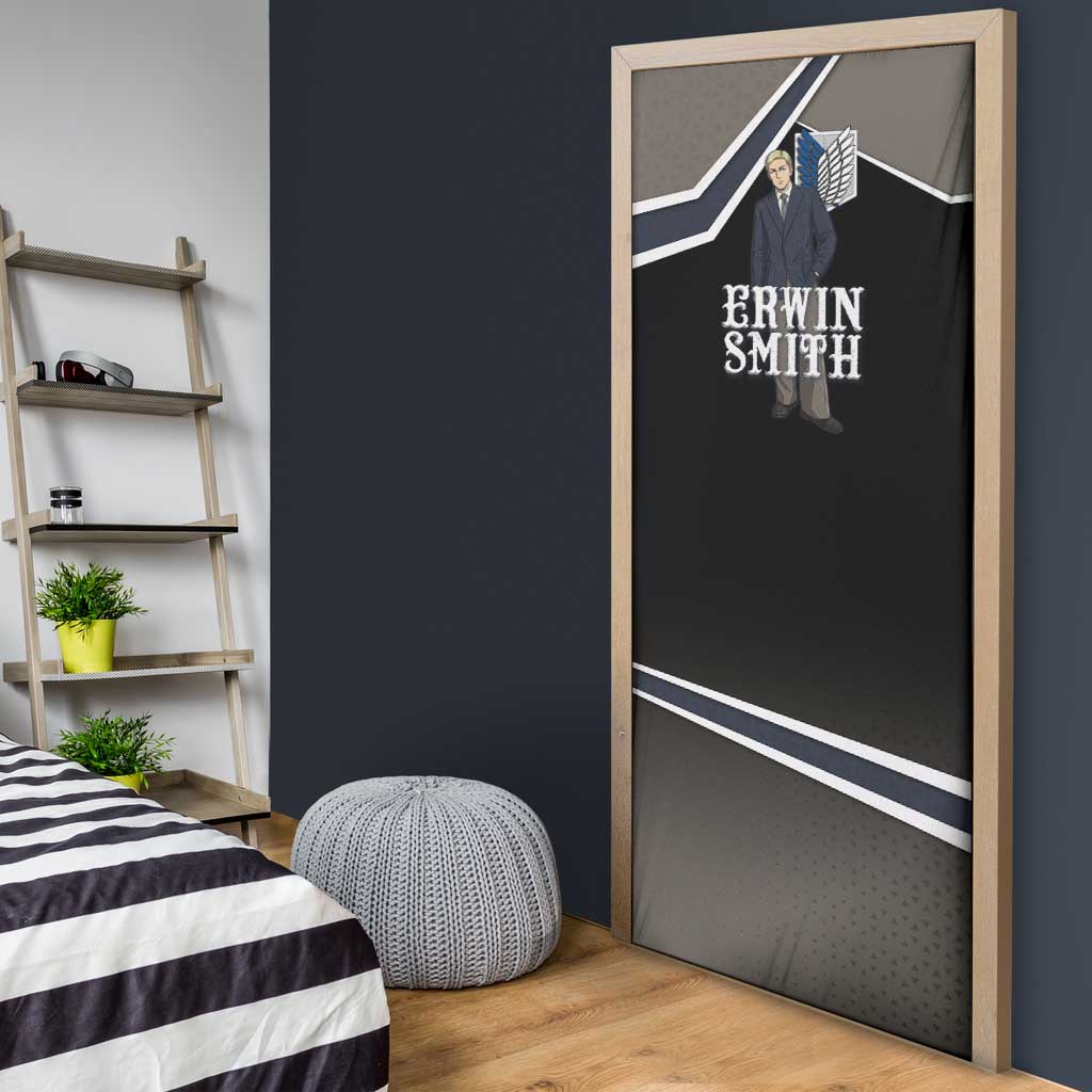 Erwin Smith Attack on Titan Door Cover Anime Executive Suit Aesthetic