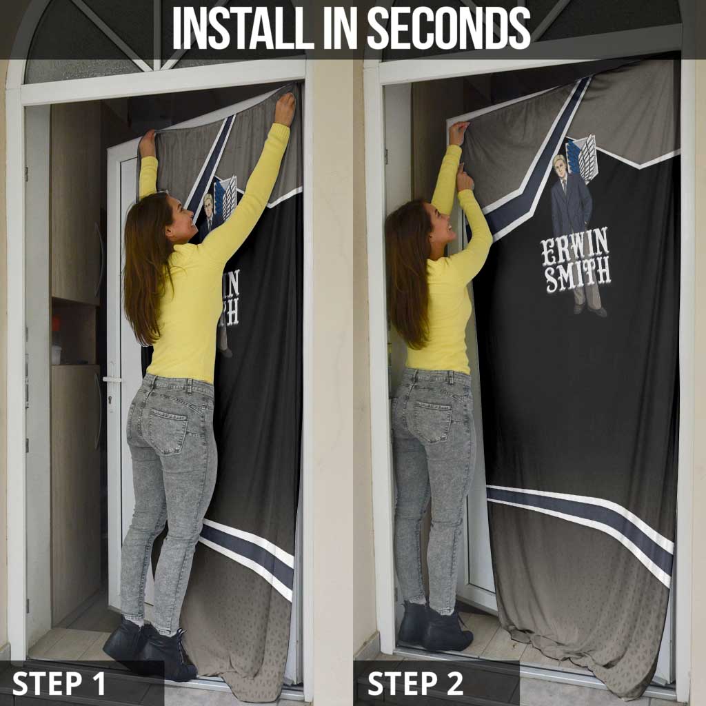 Erwin Smith Attack on Titan Door Cover Anime Executive Suit Aesthetic