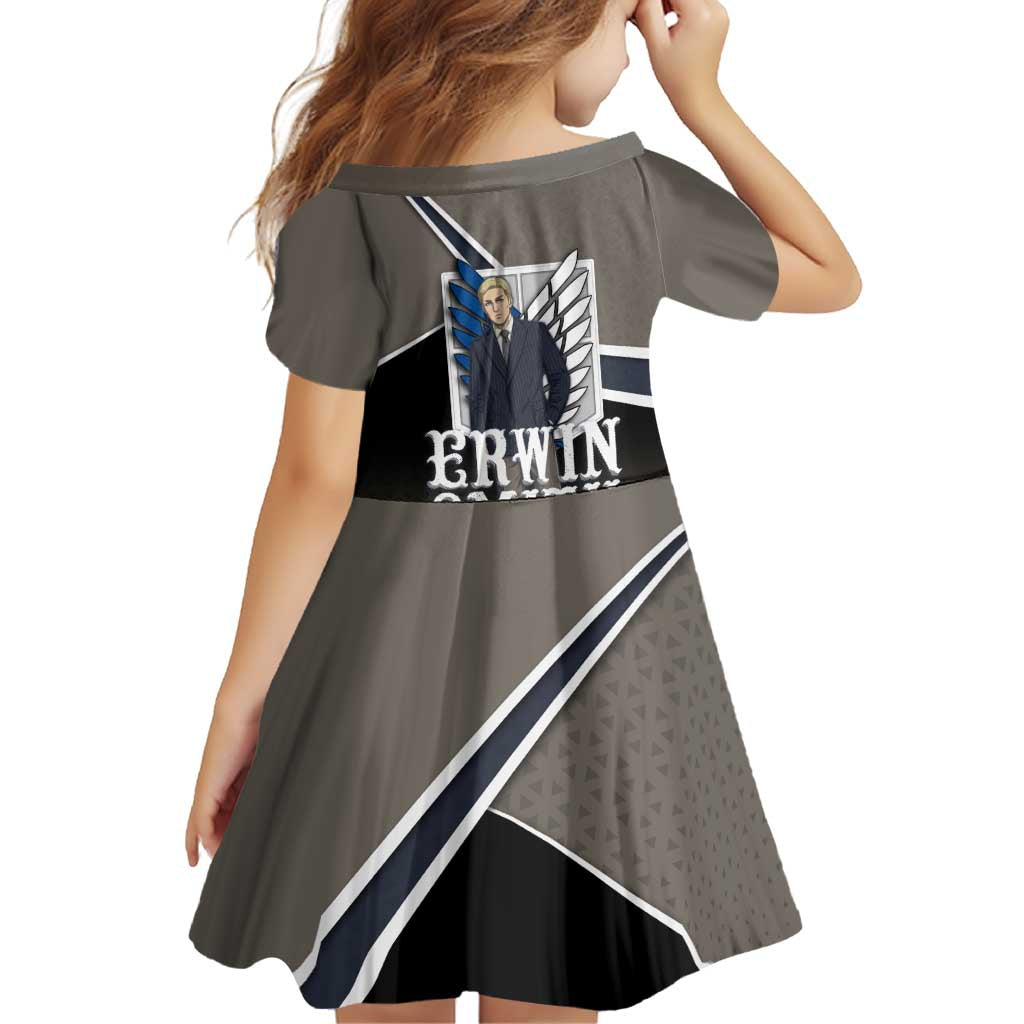 Erwin Smith Attack on Titan Family Matching Long Sleeve Bodycon Dress and Hawaiian Shirt Anime Executive Suit Aesthetic
