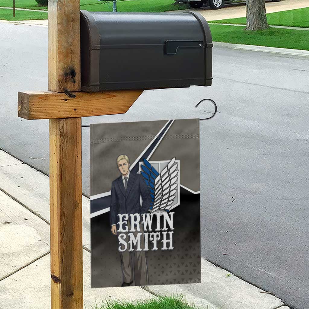 Erwin Smith Attack on Titan Garden Flag Anime Executive Suit Aesthetic