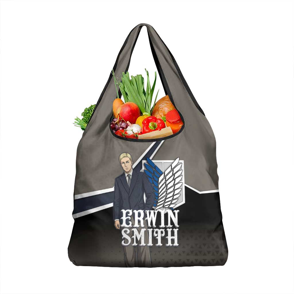 Erwin Smith Attack on Titan Grocery Bag Anime Executive Suit Aesthetic