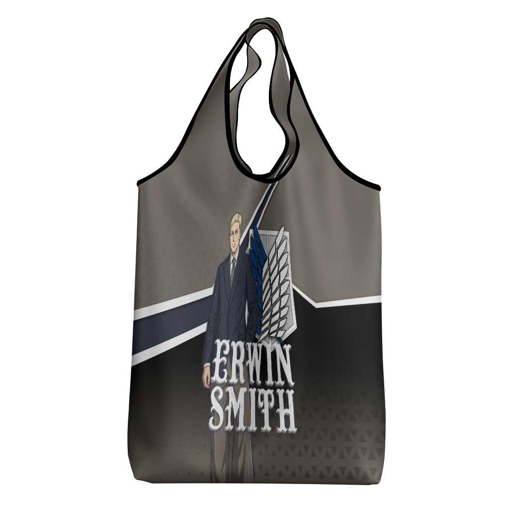 Erwin Smith Attack on Titan Grocery Bag Anime Executive Suit Aesthetic