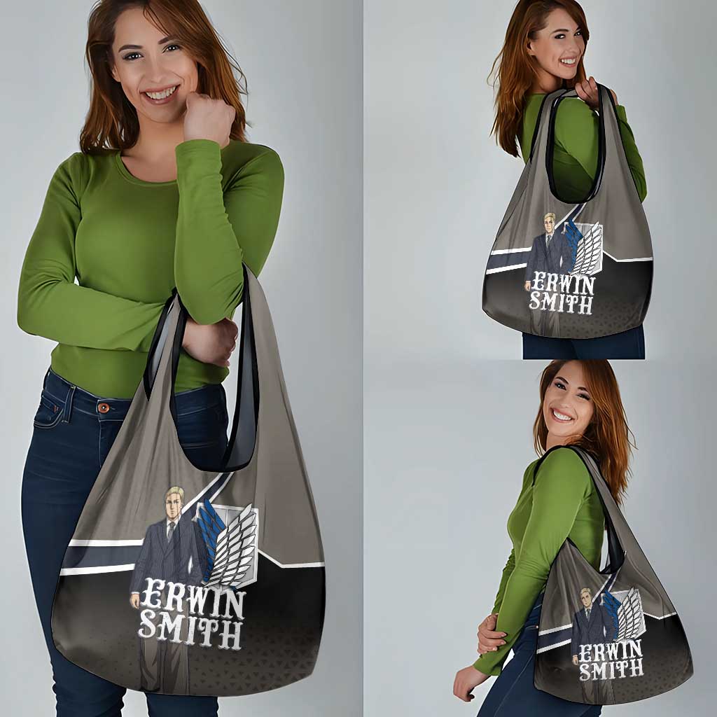 Erwin Smith Attack on Titan Grocery Bag Anime Executive Suit Aesthetic