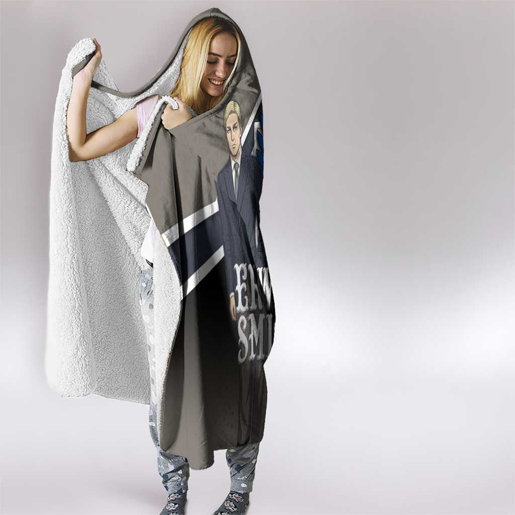 Erwin Smith Attack on Titan Hooded Blanket Anime Executive Suit Aesthetic