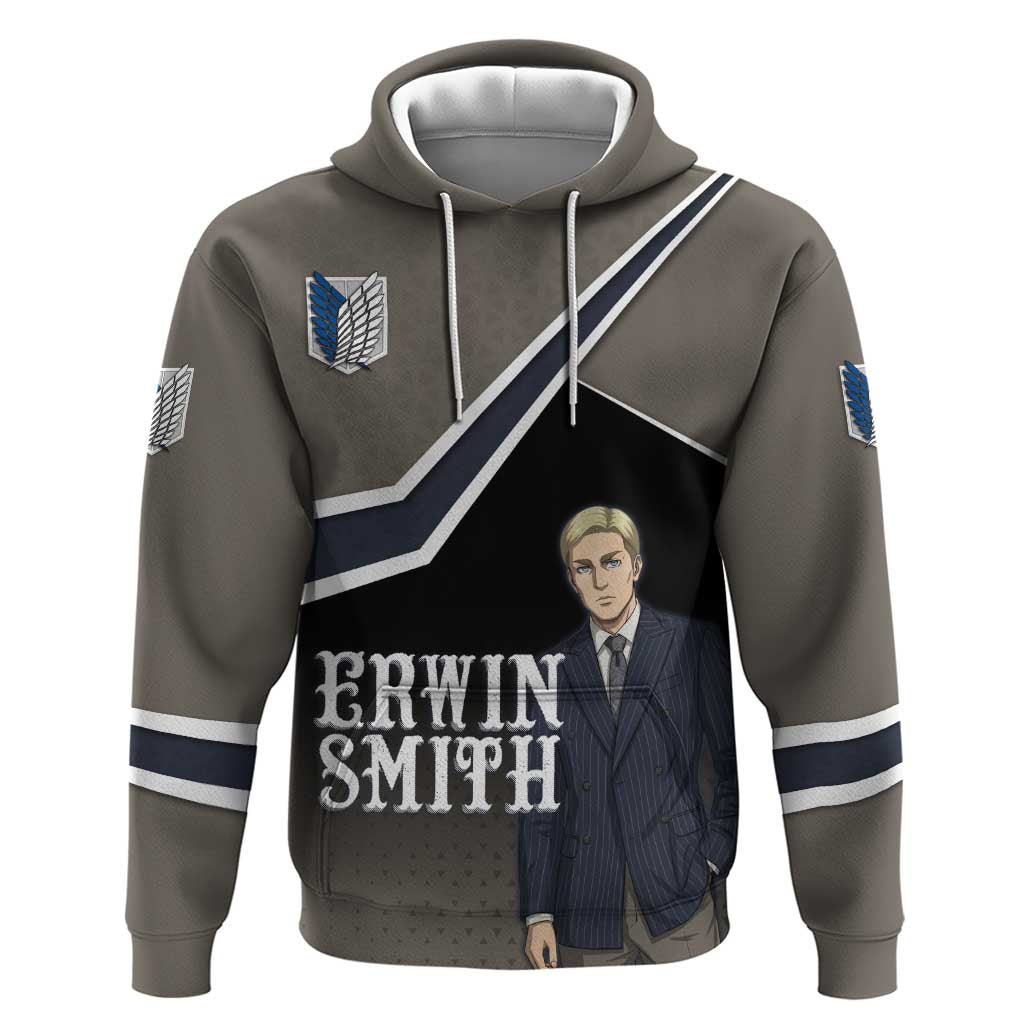 Erwin Smith Attack on Titan Hoodie Anime Executive Suit Aesthetic