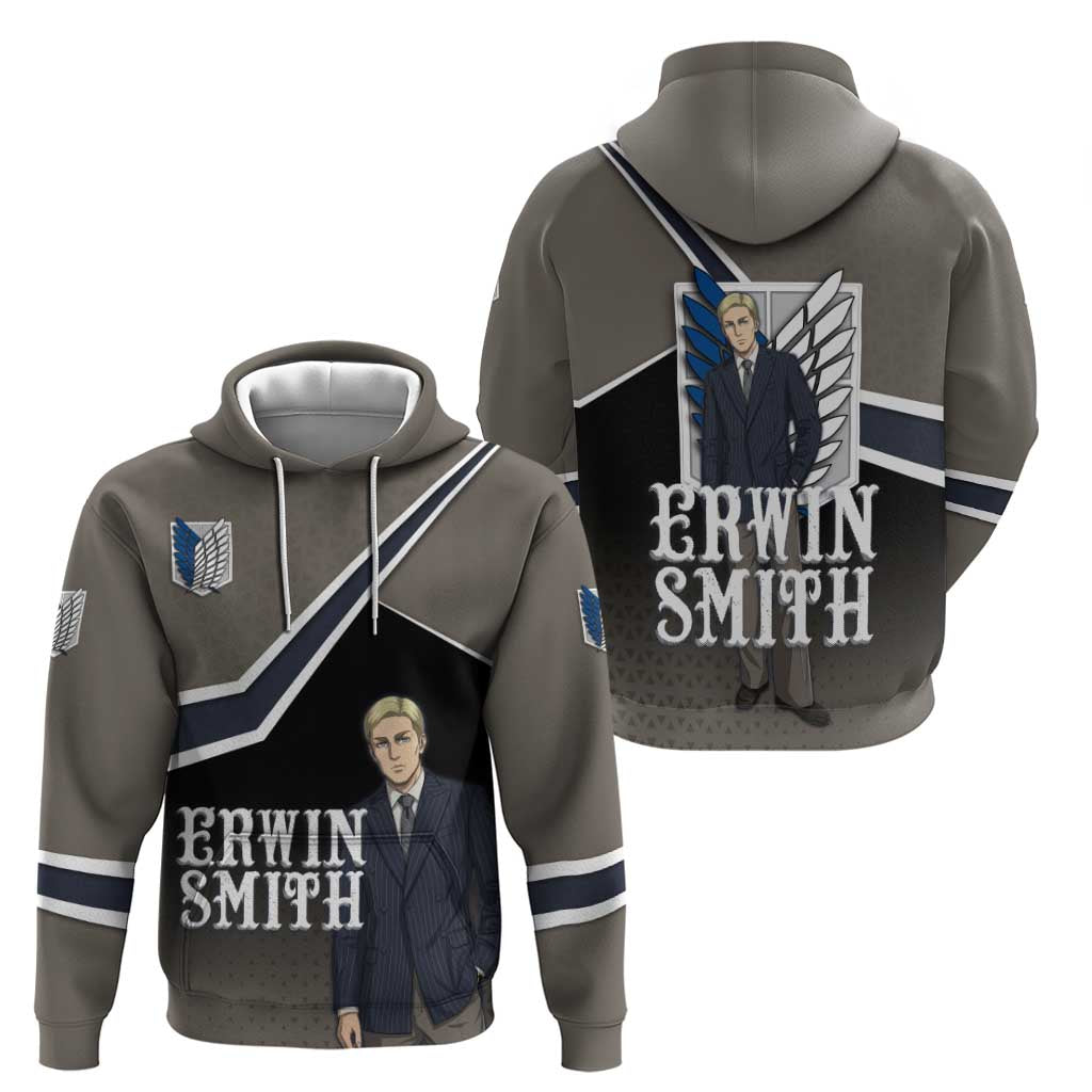Erwin Smith Attack on Titan Hoodie Anime Executive Suit Aesthetic