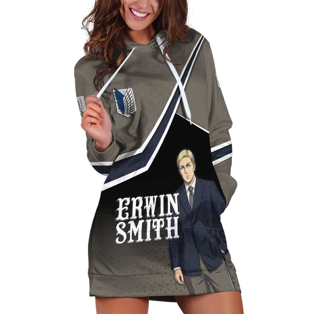 Erwin Smith Attack on Titan Hoodie Dress Anime Executive Suit Aesthetic