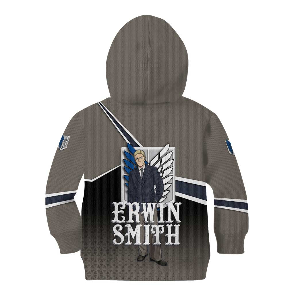 Erwin Smith Attack on Titan Kid Hoodie Anime Executive Suit Aesthetic