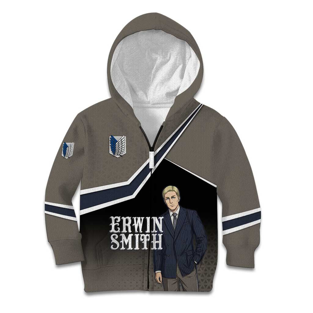 Erwin Smith Attack on Titan Kid Hoodie Anime Executive Suit Aesthetic