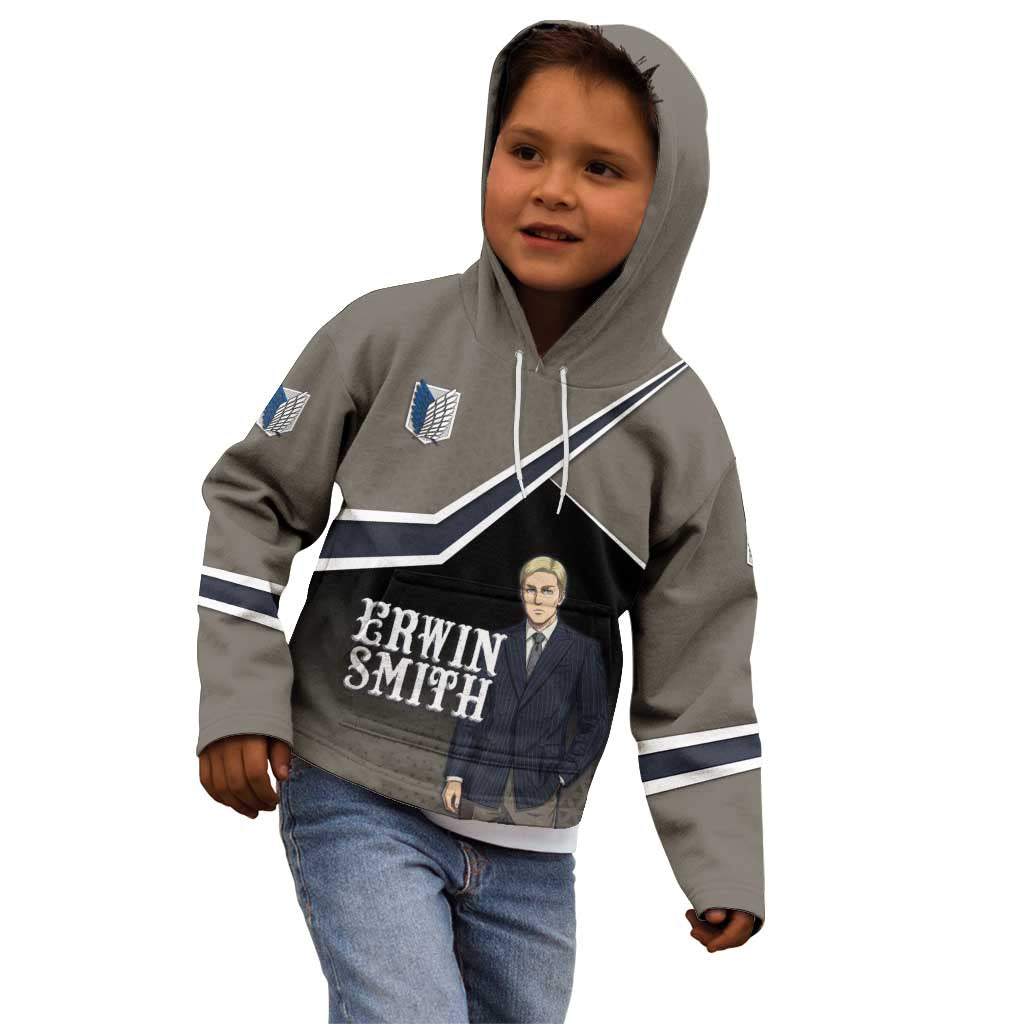 Erwin Smith Attack on Titan Kid Hoodie Anime Executive Suit Aesthetic