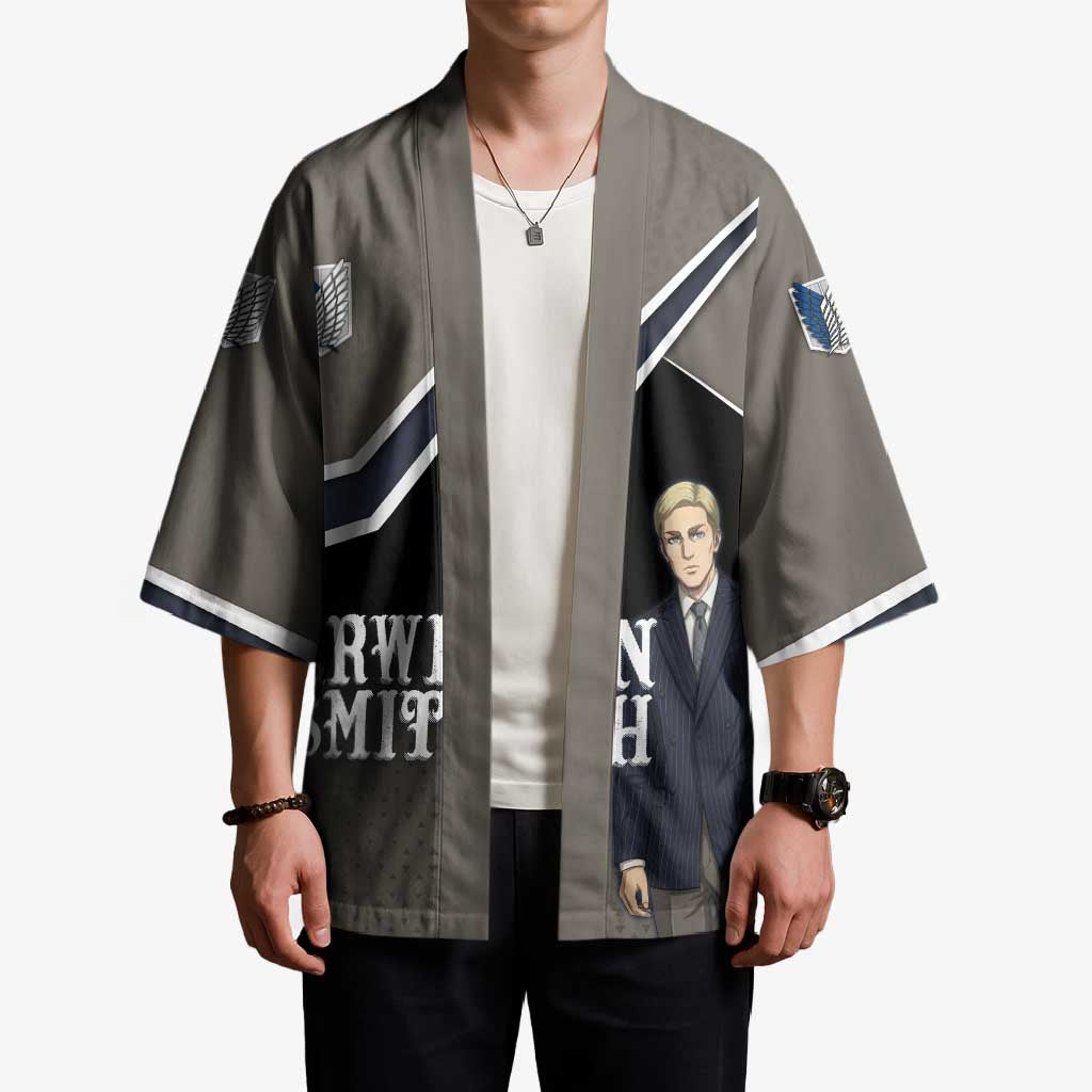Erwin Smith Attack on Titan Kimono Anime Executive Suit Aesthetic