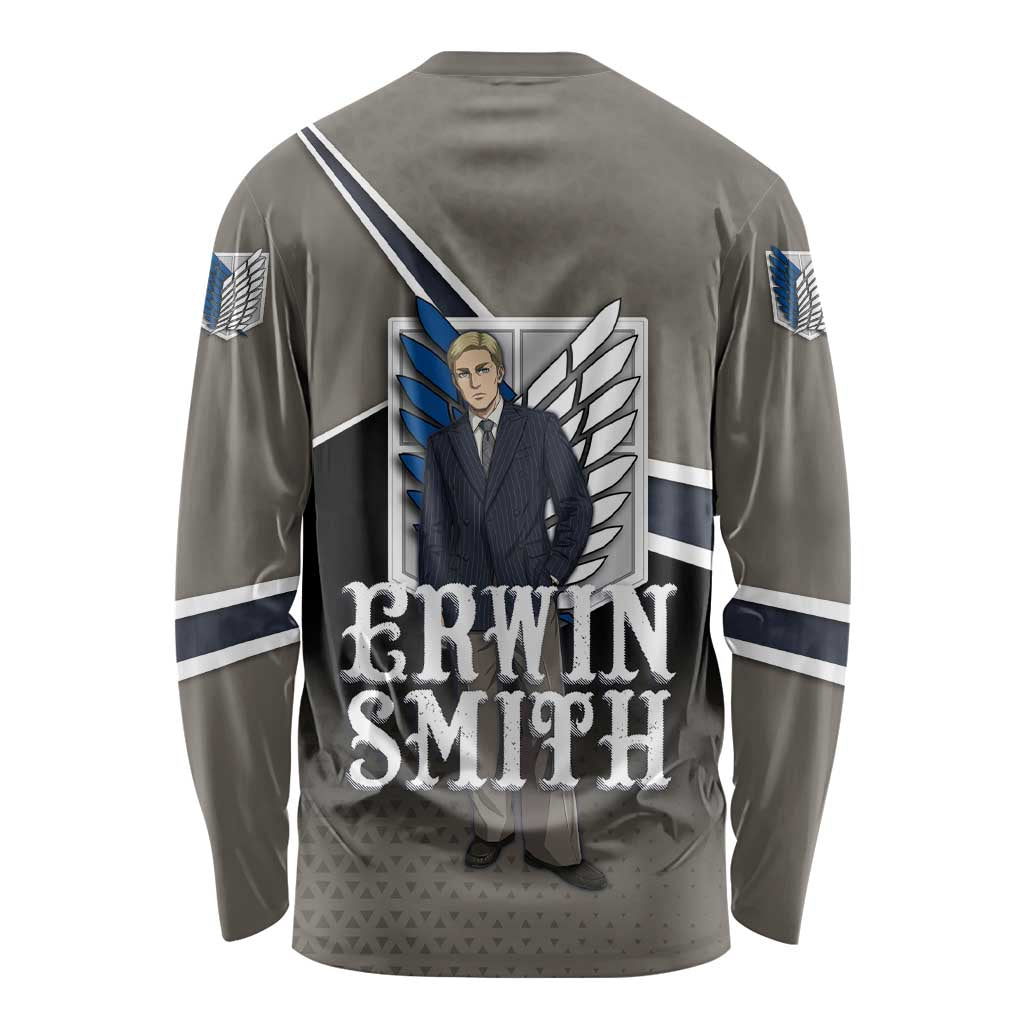 Erwin Smith Attack on Titan Long Sleeve Shirt Anime Executive Suit Aesthetic