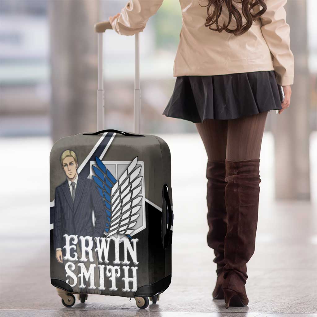 Erwin Smith Attack on Titan Luggage Cover Anime Executive Suit Aesthetic