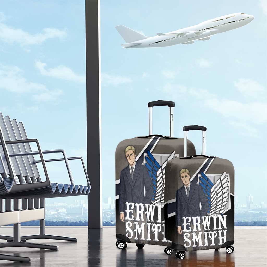Erwin Smith Attack on Titan Luggage Cover Anime Executive Suit Aesthetic