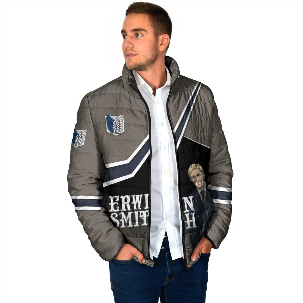 Erwin Smith Attack on Titan Padded Jacket Anime Executive Suit Aesthetic