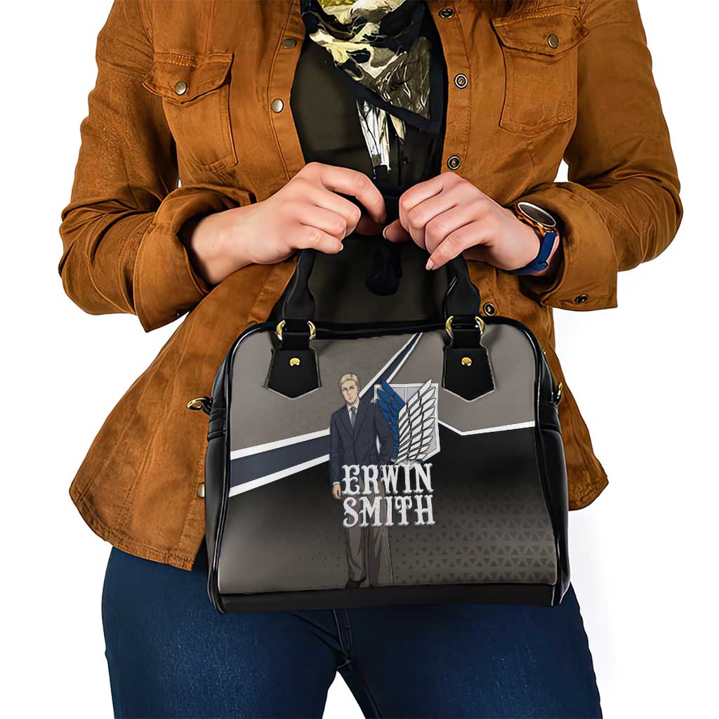 Erwin Smith Attack on Titan Shoulder Handbag Anime Executive Suit Aesthetic