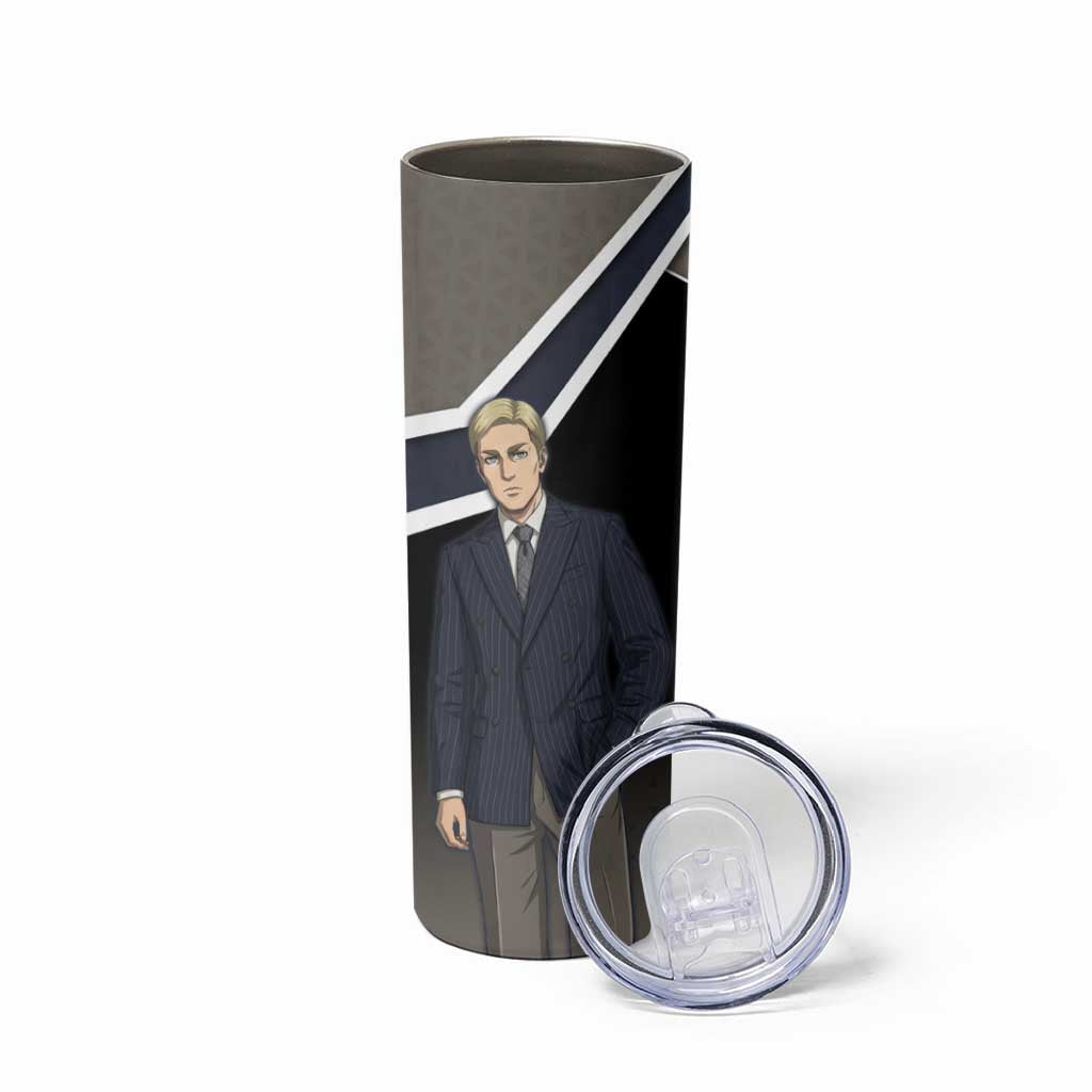 Erwin Smith Attack on Titan Skinny Tumbler Anime Executive Suit Aesthetic