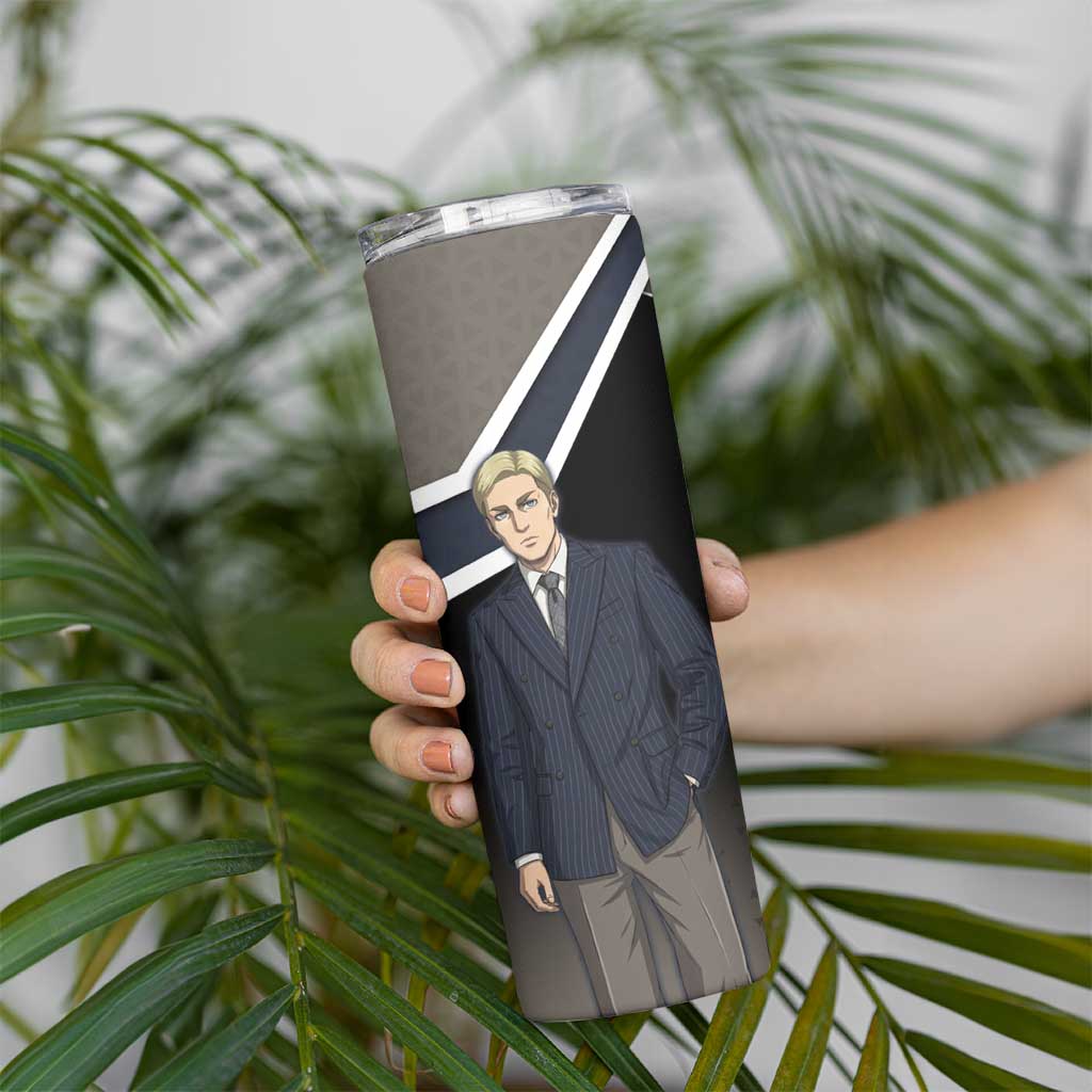 Erwin Smith Attack on Titan Skinny Tumbler Anime Executive Suit Aesthetic