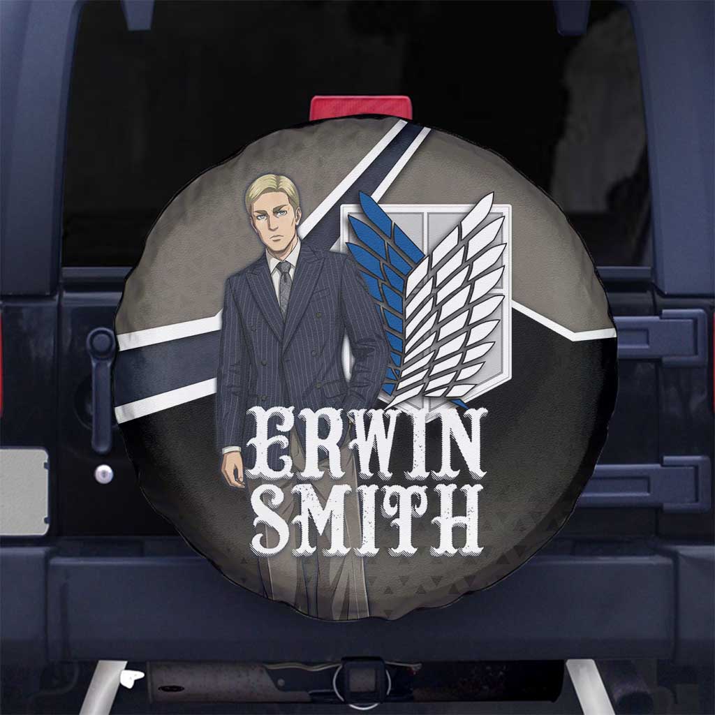 Erwin Smith Attack on Titan Spare Tire Cover Anime Executive Suit Aesthetic