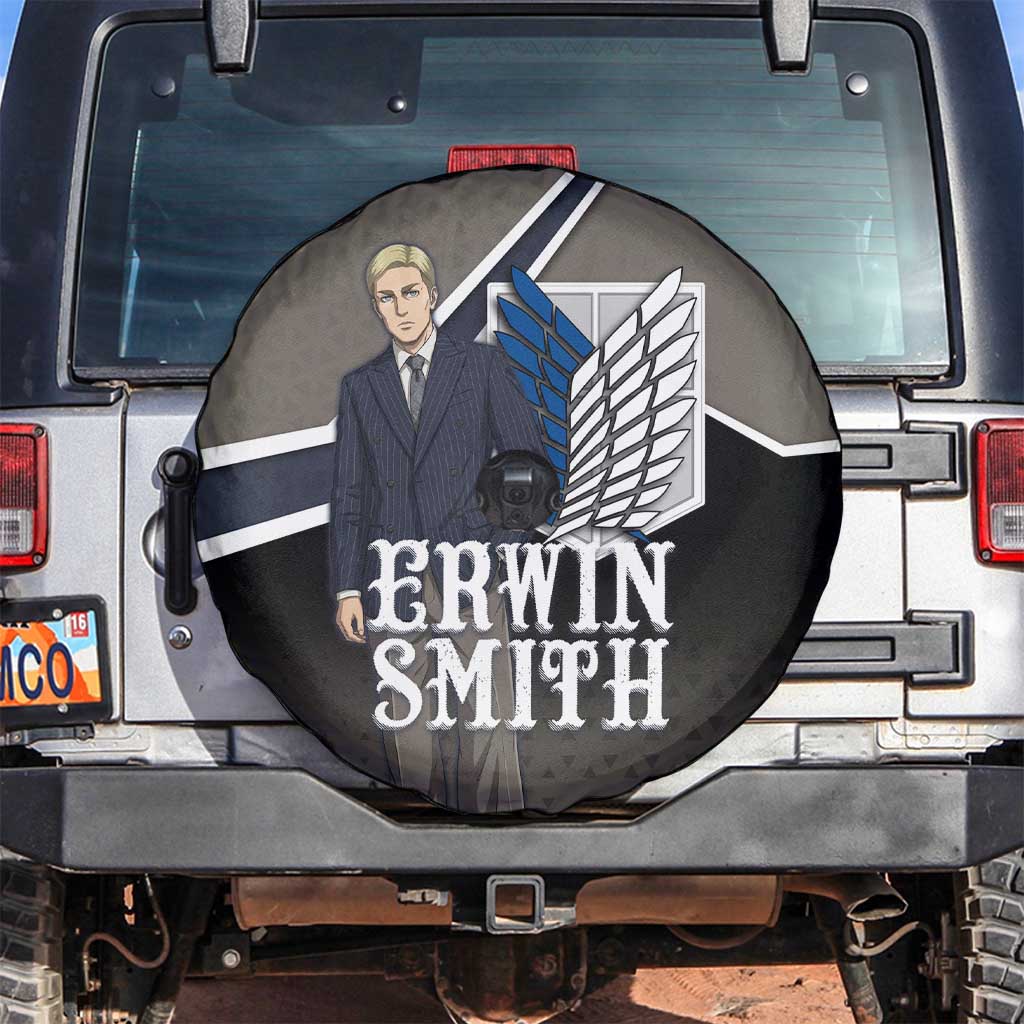 Erwin Smith Attack on Titan Spare Tire Cover Anime Executive Suit Aesthetic