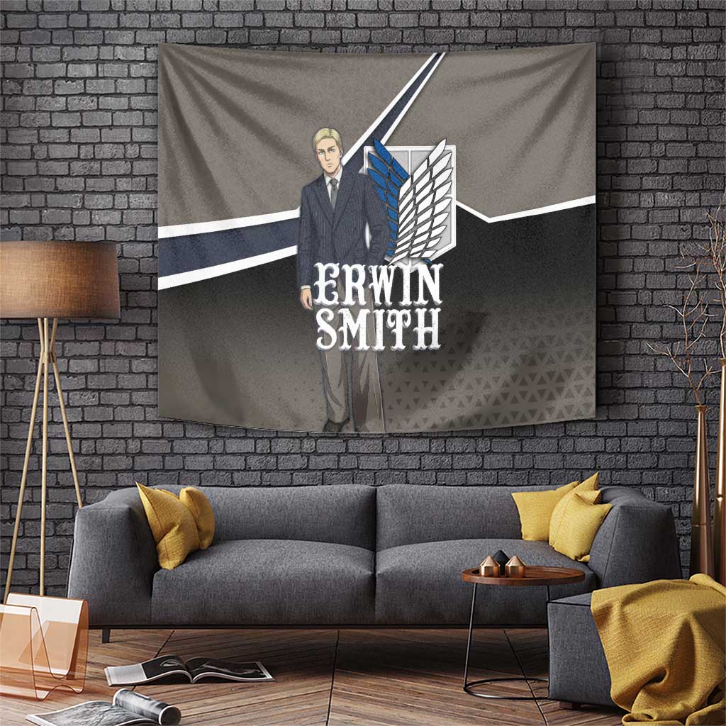 Erwin Smith Attack on Titan Tapestry Anime Executive Suit Aesthetic