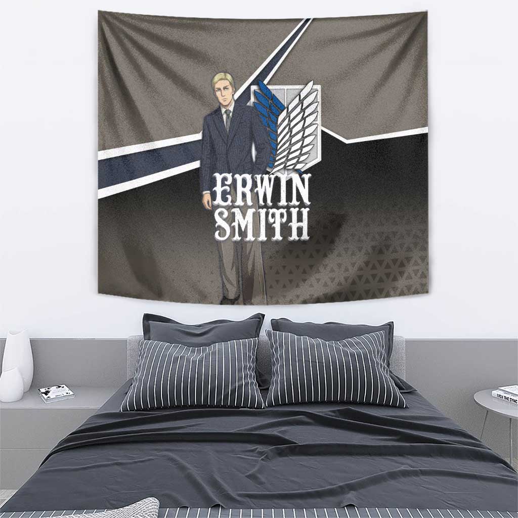 Erwin Smith Attack on Titan Tapestry Anime Executive Suit Aesthetic