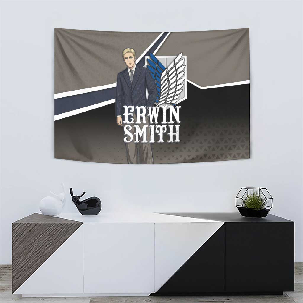 Erwin Smith Attack on Titan Tapestry Anime Executive Suit Aesthetic