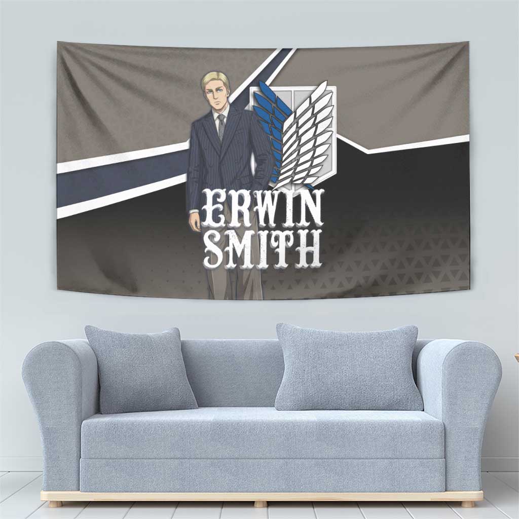 Erwin Smith Attack on Titan Tapestry Anime Executive Suit Aesthetic