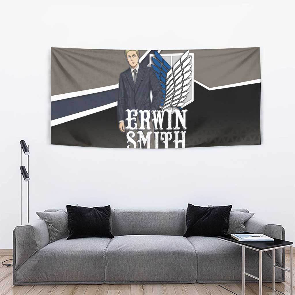 Erwin Smith Attack on Titan Tapestry Anime Executive Suit Aesthetic