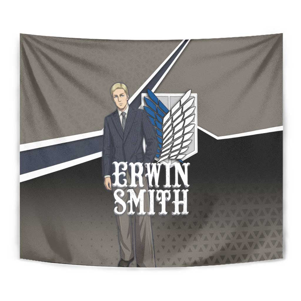 Erwin Smith Attack on Titan Tapestry Anime Executive Suit Aesthetic